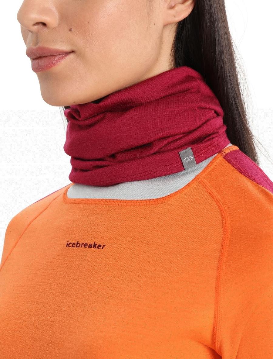 Cherry Icebreaker Unisex Merino Flexi Chute Men's Scarves | AU 1070SGLO